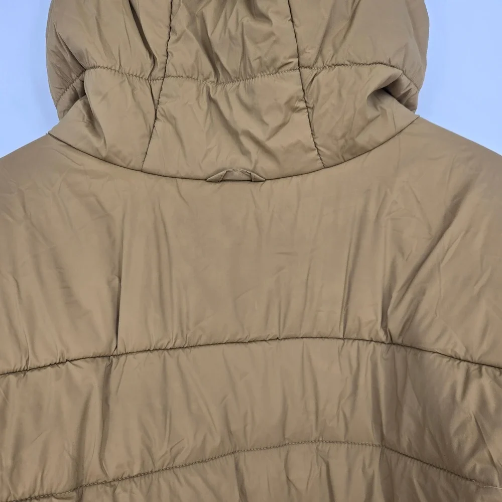 The North Face Mens XXL Fallback Insulated Puffer Hoodie Ski Jacket Brown Winter
